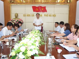Hòa Xá triển khai công tác tuyên truyền khánh tiết phục vụ Đại hội Đảng bộ xã lần thứ I, nhiệm kỳ 2025–2030