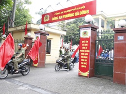 Phường Hà Đông tổ chức lễ ra quân kiểm tra, xử lý vi phạm, bảo đảm trật tự ATGT, TTCC, TTĐT và vệ sinh môi trường trên địa bàn phường