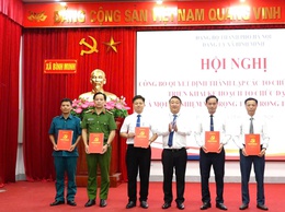 Đảng ủy xã Bình Minh tổ chức Hội nghị Công bố quyết định thành lập các tổ chức Đảng trực thuộc và triển khai một số nhiệm vụ trọng tâm