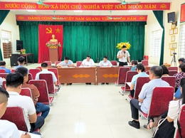 LÃNH ĐẠO UBND XÃ THƯ LÂM LÀM VIỆC VỚI CÁC ĐƠN VỊ ĐANG THỰC HIỆN CÁC DỰ ÁN XÂY DỰNG CƠ SỞ VẬT CHẤT TRƯỜNG HỌC TRÊN ĐỊA BÀN XÃ