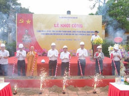 XÃ NỘI BÀI KHỞI CÔNG 3 CÔNG TRÌNH CHÀO MỪNG ĐẠI HỘI ĐẢNG BỘ XÃ LẦN THỨ I