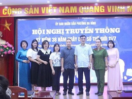 PHƯỜNG BA ĐÌNH TỔ CHỨC HỘI NGHỊ TRUYỀN THÔNG HƯỞNG ỨNG 38 NĂM NGÀY DÂN SỐ THẾ GIỚI 11/7