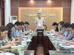 Thường trực HĐND xã giao ban chuẩn bị nội dung kỳ họp thứ hai HĐND xã An Khánh khóa XXI, nhiệm kỳ 2021-2026