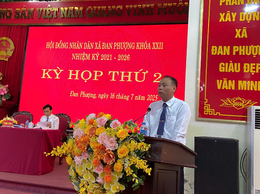 Kỳ họp thứ 2 HĐND xã Đan Phượng khóa XXII, nhiệm kỳ 2021-2026