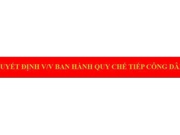 Quyết định về việc ban hành Quy chế Tiếp công dân của Ủy ban nhân dân xã Phúc Sơn