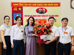 Đại hội Chi bộ lần thứ nhất các cơ quan Đảng và cơ quan UBND xã Vân Đình thành công tốt đẹp