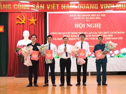 XÃ DÂN HÒA CÔNG BỐ CÁC QUYẾT ĐỊNH THÀNH LẬP TỔ CHỨC CƠ SỞ ĐẢNG VÀ TRIỂN KHAI CÁC NỘI DUNG ĐẠI HỘI ĐẢNG BỘ CÁC CẤP TIẾN TỚI ĐẠI HỘI ĐẠI BIỂU ĐẢNG BỘ XÃ KHÓA I, NHIỆM KỲ 2025-2030
