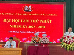 Đại hội Chi bộ Cơ quan UBKT Đảng ủy xã Tam Hưng lần thứ I: Đoàn kết – Kỷ cương – Trí tuệ – Đột phá – Phát triển