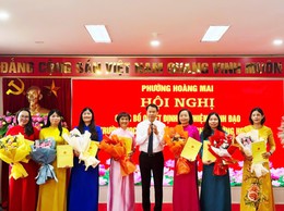 PHƯỜNG HOÀNG MAI TỔ CHỨC HỘI NGHỊ CÔNG BỐ CÁC QUYẾT ĐỊNH BỔ NHIỆM LÃNH ĐẠO CÁC TRƯỜNG CÔNG LẬP TRÊN ĐỊA BÀN PHƯỜNG