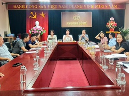 Thường trực Đảng ủy làm việc về sắp xếp người hoạt động không chuyên trách thuộc phường Bồ Đề