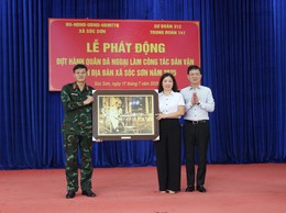 TÌNH QUÂN DÂN THẮM ĐƯỢM TRONG ĐỢT HÀNH QUÂN DÃ NGOẠI LÀM CÔNG TÁC DÂN VẬN TẠI XÃ SÓC SƠN
