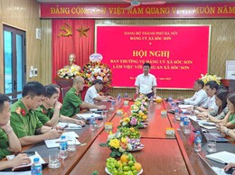 THƯỜNG TRỰC ĐẢNG UỶ LÀM VIỆC VỚI CÔNG AN XÃ TRIỂN KHAI NHIỆM VỤ 6 THÁNG CUỐI NĂM VÀ DỰ KIẾN CHƯƠNG TRÌNH CÔNG TÁC NHIỆM KỲ 2025-2030