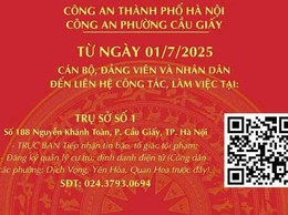 Thông báo của Công an phường Cầu Giấy