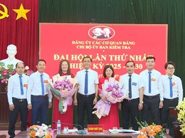 Đại hội chi bộ cơ quan Uỷ ban Kiểm tra Đảng uỷ xã Phúc Lộc lần thứ I, nhiệm kỳ 2025-2030