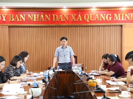 Xã Quang Minh khẩn trương triển khai công tác tổ chức bữa ăn bán trú tại các trường công lập