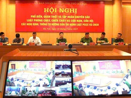 Xã Thanh Trì tham dự hội nghị tập huấn Luật Phòng cháy, chữa cháy và cứu nạn, cứu hộ