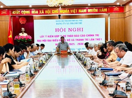 Phát huy trí tuệ tập thể và tinh thần dân chủ, trách nhiệm trong thảo luận, đóng góp vào dự thảo Báo cáo chính trị Đại hội đại biểu Đảng bộ xã Thanh Trì lần thứ I, nhiệm kỳ 2025-2030