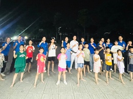ĐOÀN THANH NIÊN XÃ BÌNH MINH TỔ CHỨC LỚP DẠY VÕ MIỄN PHÍ CHO THIẾU NHI - SÂN CHƠI BỔ ÍCH MÙA HÈ