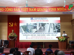 UBND xã Kiều Phú tổ chức hội nghị lấy ý kiến về phương án tuyến và vị trí công trình Dự án Đường sắt đô thị Hà Nội tuyến số 5 Văn Cao – Ngọc Khánh – Láng – Hòa Lạc