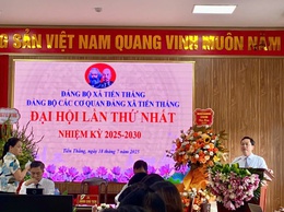 Đại hội Đảng bộ cơ quan Đảng xã Tiến Thắng lần thứ I, nhiệm kỳ 2025-2030