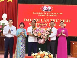 Đại hội Chi bộ Văn phòng Đảng ủy xã Phúc Lộc lần thứ I, nhiệm kỳ 2025–2030