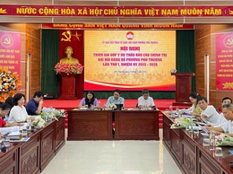 Hội nghị tham gia góp ý dự thảo báo cáo chính trị Đại hội Đảng bộ phường Phú Thượng lần thứ I, nhiệm kỳ 2025 - 2030