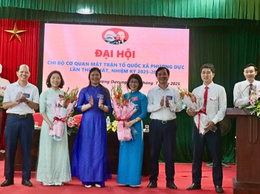 Chi bộ cơ quan MTTQ xã Phượng Dực tổ chức Đại hội lần thứ nhất
nhiệm kỳ 2025-2030