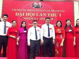 Đại hội Chi bộ Văn phòng Đảng ủy xã Thanh Oai lần thứ nhất, nhiệm kỳ 2025–2030