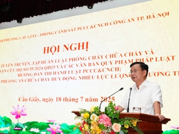 Phường Cầu Giấy: phổ biến pháp luật, tập huấn nghiệp vụ PCCC&CNCH