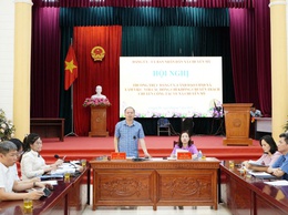 Hội nghị làm việc với các đồng chí không chuyên trách chuyển công tác về xã Chuyên Mỹ