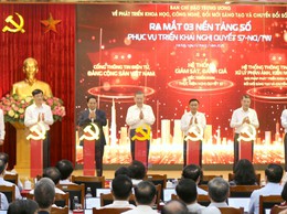 Tổng Bí thư Tô Lâm dự ra mắt 3 hệ thống nền tảng ứng dụng phục vụ triển khai Nghị quyết 57-NQ/TW