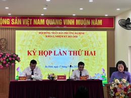 HỘI ĐỒNG NHÂN DÂN PHƯỜNG BA ĐÌNH TỔ CHỨC THÀNH CÔNG KỲ HỌP THỨ HAI, KHÓA I, NHIỆM KỲ 2021 – 2026