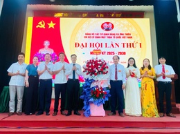 Chi bộ cơ quan Mặt trận tổ quốc xã tổ chức đại hội lần thứ I, nhiệm kỳ 2025-2030