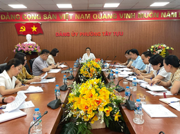 Đảng ủy phường Tây Tựu chỉ đạo tổ chức phục vụ tốt Đại hội đại biểu Đảng bộ phường lần thứ I, nhiệm kỳ 2025 - 2030