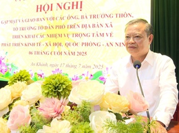 UBND xã An Khánh gặp mặt và giao ban triển khai nhiệm vụ với các đồng chí Trưởng thôn, Tổ trưởng Tổ dân phố