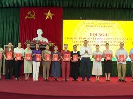 Gặp mặt, công bố và trao Quyết định tiếp nhận các tổ chức cơ sở Đảng trực thuộc Đảng bộ xã An Khánh