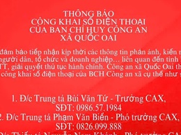 Công an Quốc Oai vì dân phục vụ