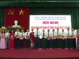 An Khánh công bố quyết định về công tác tổ chức, cán bộ