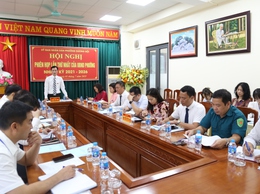 UBND phường Dương Nội tổ chức phiên họp giao ban đầu tiên sau khi thực hiện mô hình chính quyền địa phương 2 cấp