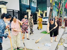 Các phường mới tổng vệ sinh chào đón ngày đầu tiên vận hành chính quyền địa phương 2 cấp