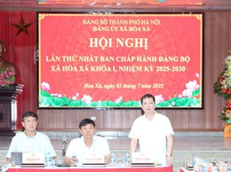 Hội nghị lần thứ nhất Ban Chấp hành Đảng bộ xã Hòa Xá