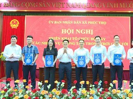 UBND xã triển khai tổ chức bộ máy, xác định nhiệm vụ trọng tâm ngay sau khi thành lập