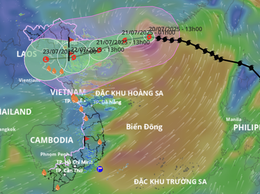 Tin bão số 3 chiều 20-7: giật cấp 15, tiến gần Quảng Ninh - Hải Phòng