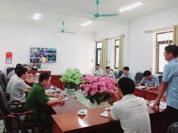 UBND XÃ PHÚC SƠN DỰ HỘI NGHỊ TRỰC TUYẾN ỨNG PHÓ VỚI CƠN BÃO SỐ 3 NĂM 2025