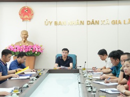 Xã Gia Lâm họp trực tuyến triển khai các phương án ứng phó bão số 3