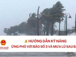 Hướng dẫn kỹ năng ứng phó với bão số 3 và mưa lũ sau bão của Cục Quản lý đê điều và Phòng, chống thiên tai, Bộ Nông nghiệp và Môi trường.
