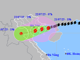 Tin bão khẩn cấp (cơn bão số 3) - 20h00 ngày 21/7/2025