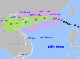  Tình hình bão Số 3 (WIPHA) diễn biến phức tạp, UBND xã Yên Xuân khuyến cáo người dân