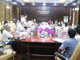 Xã Thanh Oai bàn giao một phần diện tích, quy mô dân số cho xã Hòa Phú