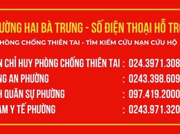 Phường Hai Bà Trưng: Thông báo Khẩn về công tác phòng, chống cơn bão số 3.